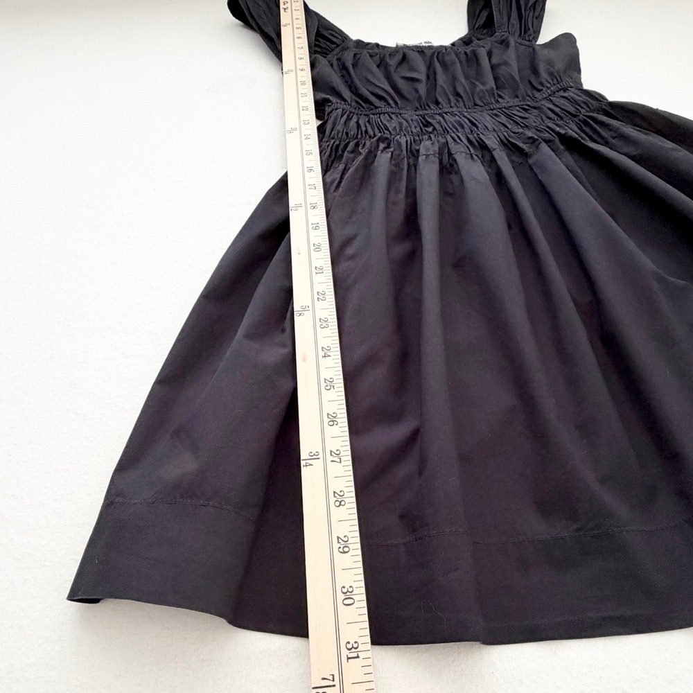 Ciao Lucia Abella Dress XS Black Cotton Poplin Smocked Mini LBD Minimalist EUC - Picture 13 of 16